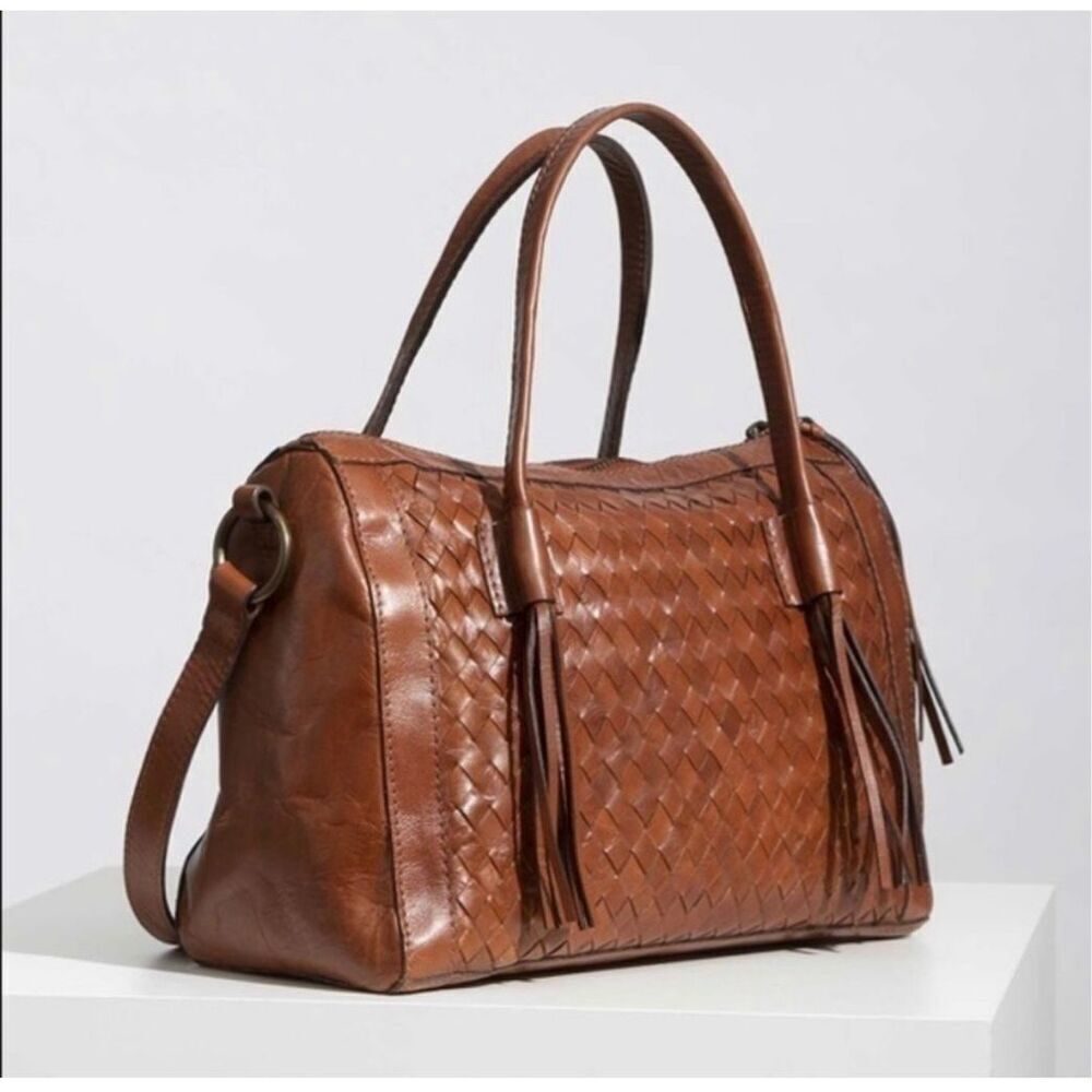 Noonday collection Monterrey leather basket weave bag